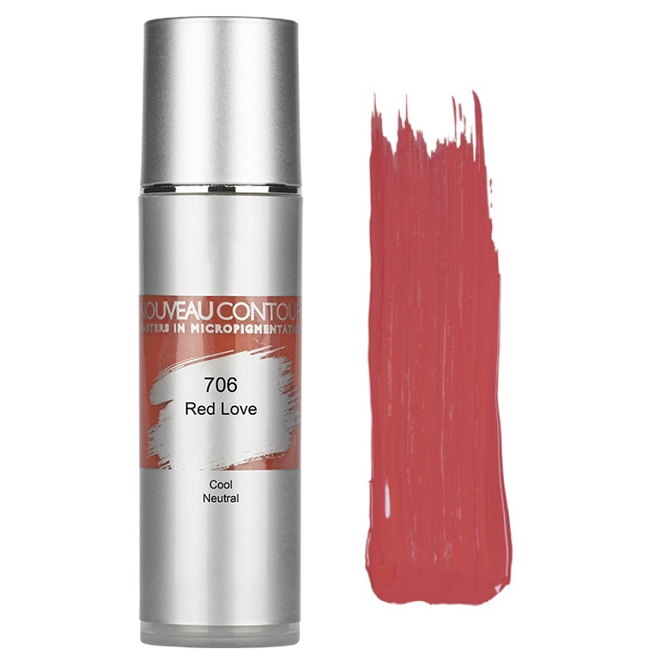 PIGMENT / LIPS - ORGANIC - Red Love - Flaske á 10 ml.